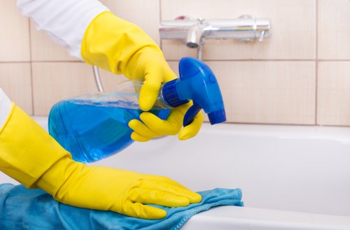Professional regular cleaning visit in a Putney property