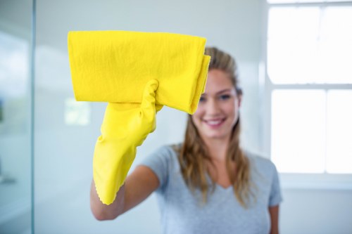 Professional upholstery cleaning for a fabric sofa