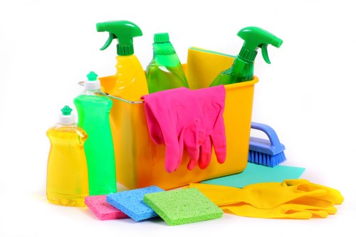 Local cleaning team maintaining a Putney office kitchen and shared staff area